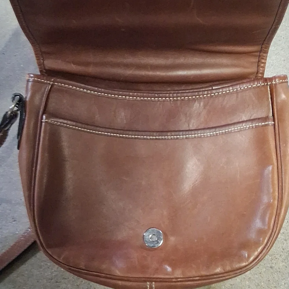 Mens Cole Haan Brown Leather Satchel Bag